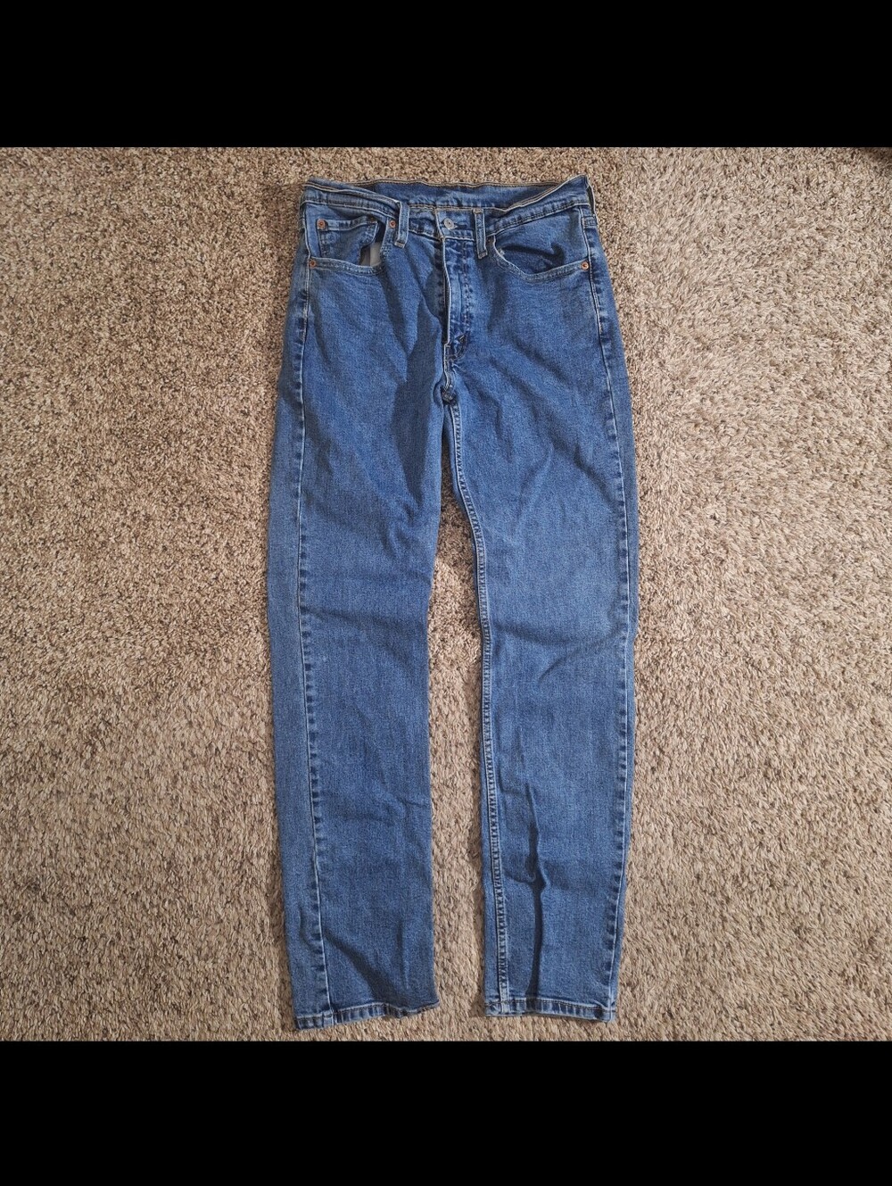 2018 Levi's 514 Straight Fit Medium Blue Wash Jeans Size 32x34
